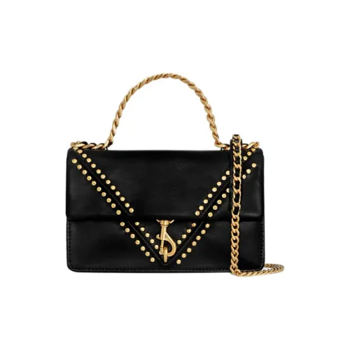 REBECCA MINKOFF Сумка через плечо из кожи женская черная