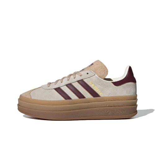 Adidas Originals Gazelle Abrasion Resistant Низкие Кроссовки для скейтбординга Женские Бежевые