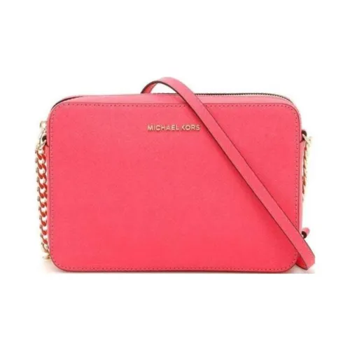 MICHAEL KORS Jet Set Кожа Сумка через плечо Большая Женская Арбузно-красный