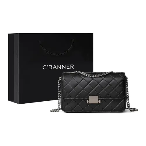 C°BANNER Спилок коровьей кожи с синтетической кожей сумка через плечо сумка на плечо стандартная женская черная