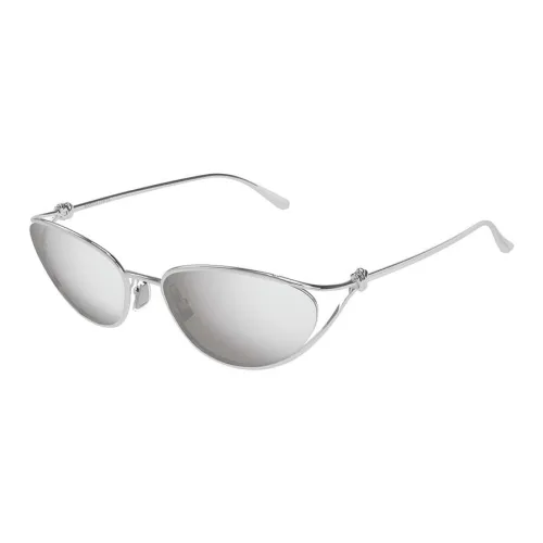 Bottega Veneta Металл OVAL SUNGLASSES Женские Серебряный