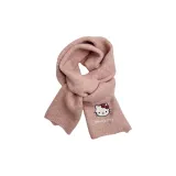 Пыльно-розовый шарф вязаный Hello Kitty