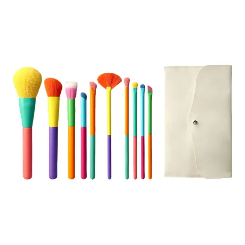 MUFY Радужные кисти для макияжа контуринг портативный мягкий набор из 10 штук
