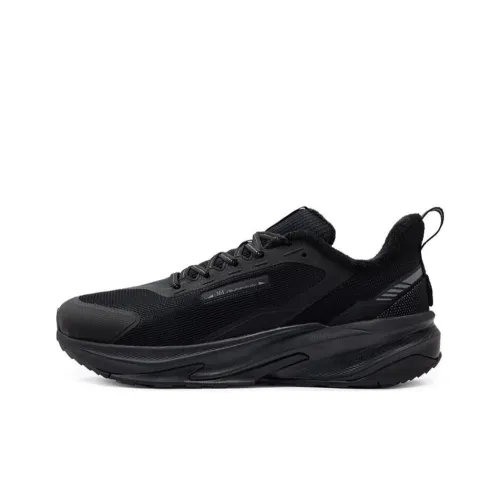 361° Slip-resistant Abrasion-resistant Low Top Casual Running Shoes Men's Black
