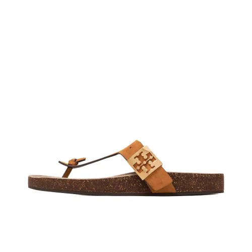 TORY BURCH Шлепанцы Женские Коричневый