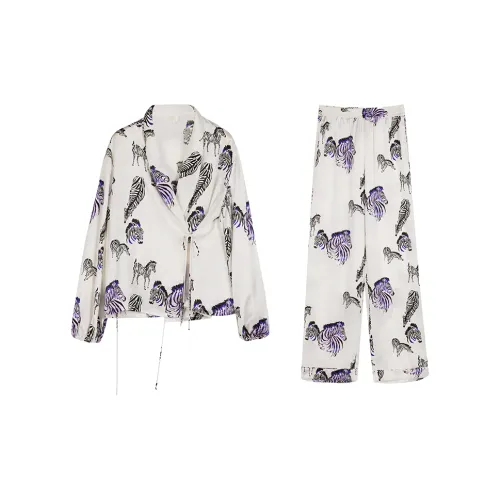 SILKISS Пижамный комплект женский чайный белый