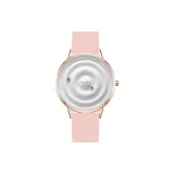 Белый циферблат, розовое золото, корпус, розовый ремешок, мокко, коробка