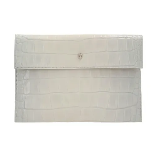 Alexander McQueen Кожа Конверт Сумка Клатч Женская Серого цвета