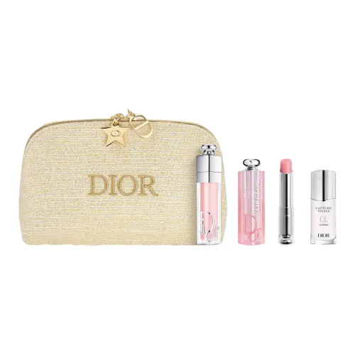 DIOR 2024 Limited Набор для ухода за губами и макияжа Цвет лица Увлажняющий 6 мл + 3,2 г + 10 мл + Косметичка