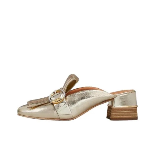 Tory Burch Домашние тапочки Женские Золотые