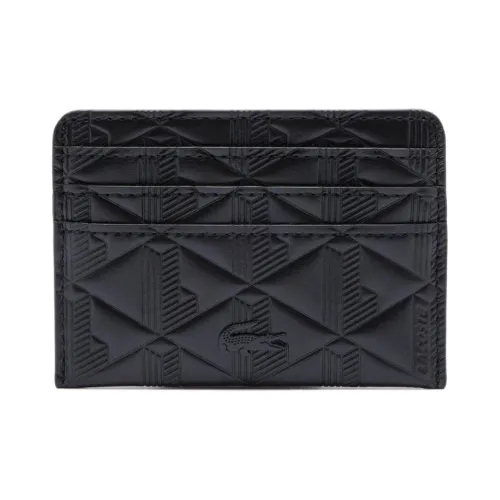 Lacoste Коровья кожа Держатель для карт Женские Черный