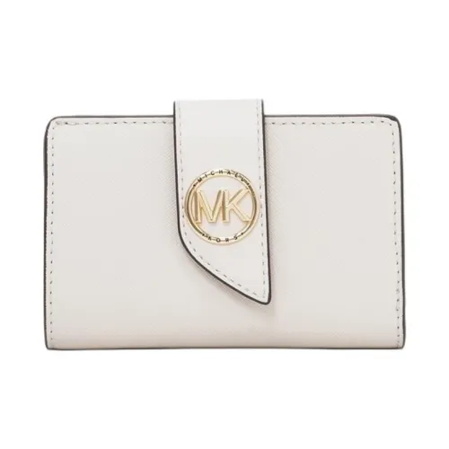 MICHAEL KORS Greenwich Коровья кожа Кошелек Средний Женские Оптический белый