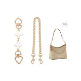 Coach Coach Straight Золотой Клевер Сердце 16 см + Декоративная цепочка Щенок Пряжка 45 см