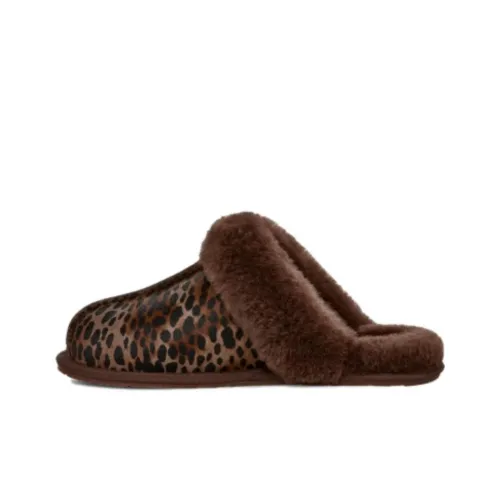 UGG противоскользящие домашние тапочки унисекс коричневые