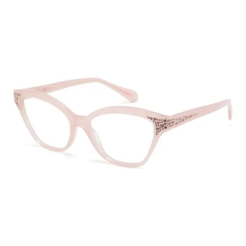 Swarovski Ацетат Кристалл Swarovski Кошачий глаз Оправы для очков Женские Розовый
