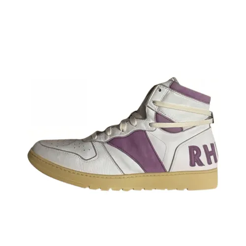 RHUDE Recess High Топ Скейтборд Кроссовки Мужские Розовые Фиолетовые