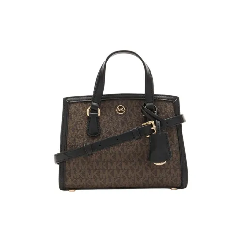 MICHAEL KORS Chantal Кожа Сумка через плечо Сумка Экстра Маленькая Женская Коричневая и Черная