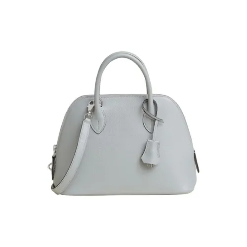 HERMES Bolide Evercolor Телячья кожа Сумка для боулинга Сумка через плечо Сумка Женская 8U BLEU Ледниково-голубой