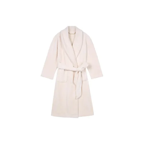 Victoria's Secret The Mix Пижамный халат Банные халаты Женские Кокосовый белый