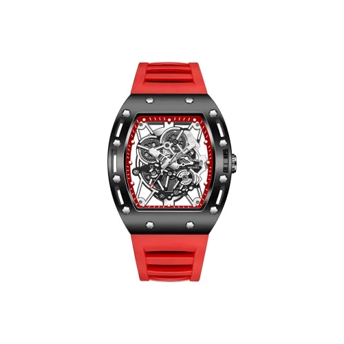 MEXVEL Кварцевый механизм Мужские часы 46mm*52mm*18mm Скелет