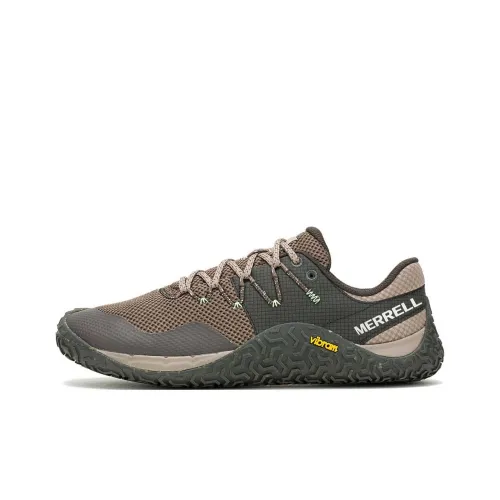 MERRELL Противоскользящие устойчивые к истиранию низкие топовые беговые кроссовки для мужчин зеленые и коричневые