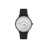 Белый циферблат, черный ремешок, стиль