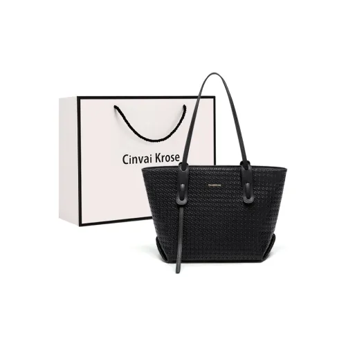 CinvaiKrose PVC с синтетической кожей сумка для студентов тоут портативная сумка-тоут сумка через плечо большая женская черная бежевая и коричневая