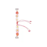 Розовый - Вязаная ткань, хризантема, ремень