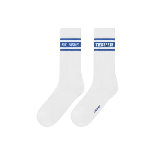 REPRESENT 1 пачка Белые Мужские носки MID до икры