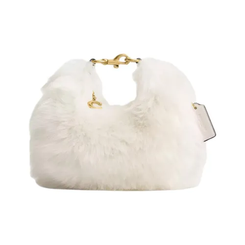 COACH Овчина Сумка через плечо Сумка Маленькая Женская Белая