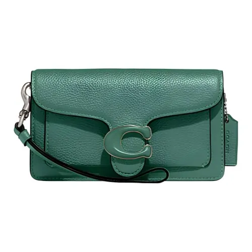 COACH Tabby Корова Кожа Запястье Сумка Сумка через плечо Женская Зеленая