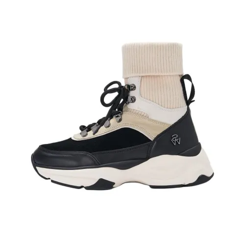 Stuart Weitzman SW HIKER Высокие Топы Повседневная Обувь Женская Черная