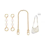 Золотистый Камелия 12 см*2 + Декоративная цепь 40 см