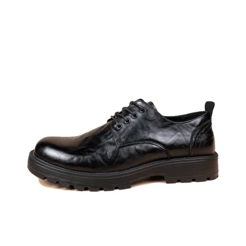 AMRGHONE Повседневные кожаные туфли с низким верхом мужские