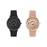 Черный циферблат, черный ремешок стиль + белый циферблат, белый кожаный ремешок стиль