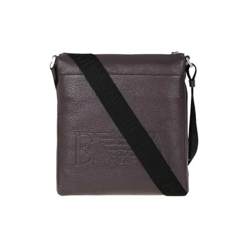 EMPORIO ARMANI Сумка через плечо из коровьей кожи сумка на плечо мужская коричневая