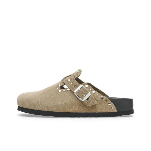 Birkenstock ЭВА Устойчивые к истиранию Домашние тапочки Женские Тауповый Обычный