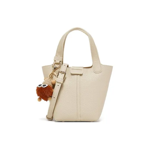 BASTO ПУ (полиуретан) Сумка через плечо Женская Белая Абрикосовая