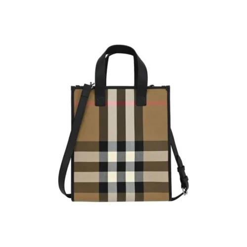 Burberry House Холст Одно Плечо Сумка Унисекс