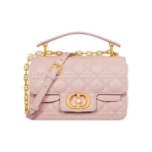DIOR Jolie Плетеный узор Коровья кожа Сумка Маленькая Женская Румяный розовый