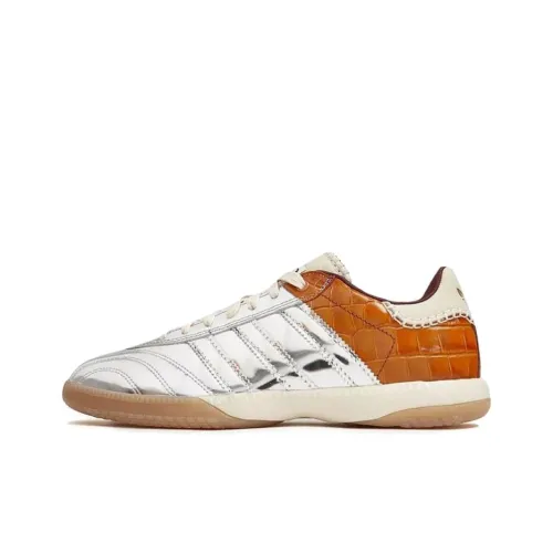 WALES BONNER x Adidas Originals SAMBA MN Устойчивые к истиранию низкие скейтбордические кроссовки унисекс серебряные коричневые