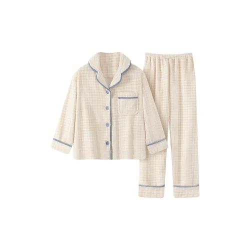 ЮЙЧЖАОЛИНЬ Pajama Комплект Женский Желтый