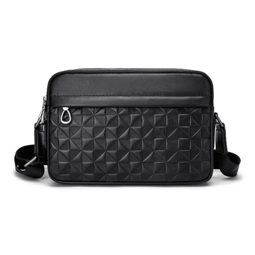 FAIRWHALE Сумка для доставки из коровьей кожи сумка через плечо мужская черная