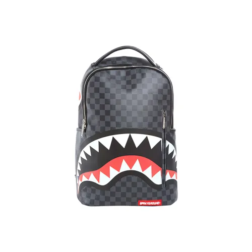 SPRAYGROUND Рюкзак из искусственной кожи большой унисекс черный серый