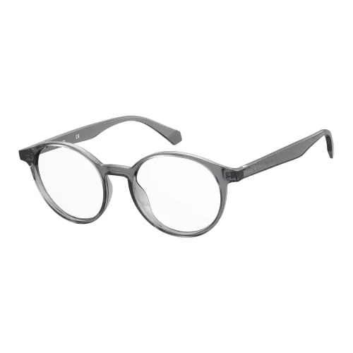 Polaroid Ацетат Овальные Оправы для очков Унисекс Серый