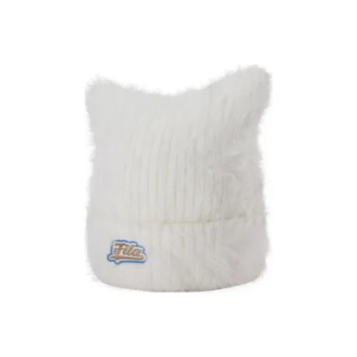 FILA FUSION Акриловые шапки-бини Женские Зефирно-белые