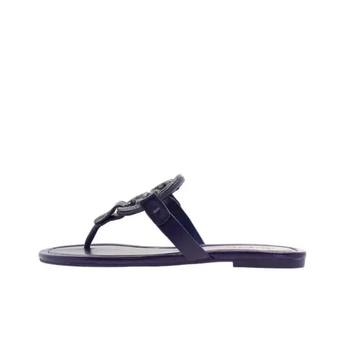 TORY BURCH Miller Резиновая подошва Шлепанцы Женские Темно-фиолетовый