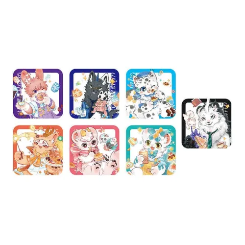 Нелюдская Bakery Party Collection Акриловая карта Слепые коробки Один Mystery Коробка Целая коробка 6 шт