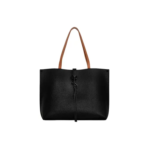 REBECCA MINKOFF Кожа Тоут Сумка Сумка для покупок Сумка Женская Черная Коричневая