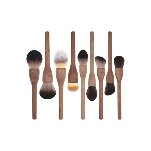 XIBI Деревянная ручка Diffusion Пудра Eye Shadow Щетка Новичок Инструмент Кисти для макияжа Контуринг Мягкий 9 шт